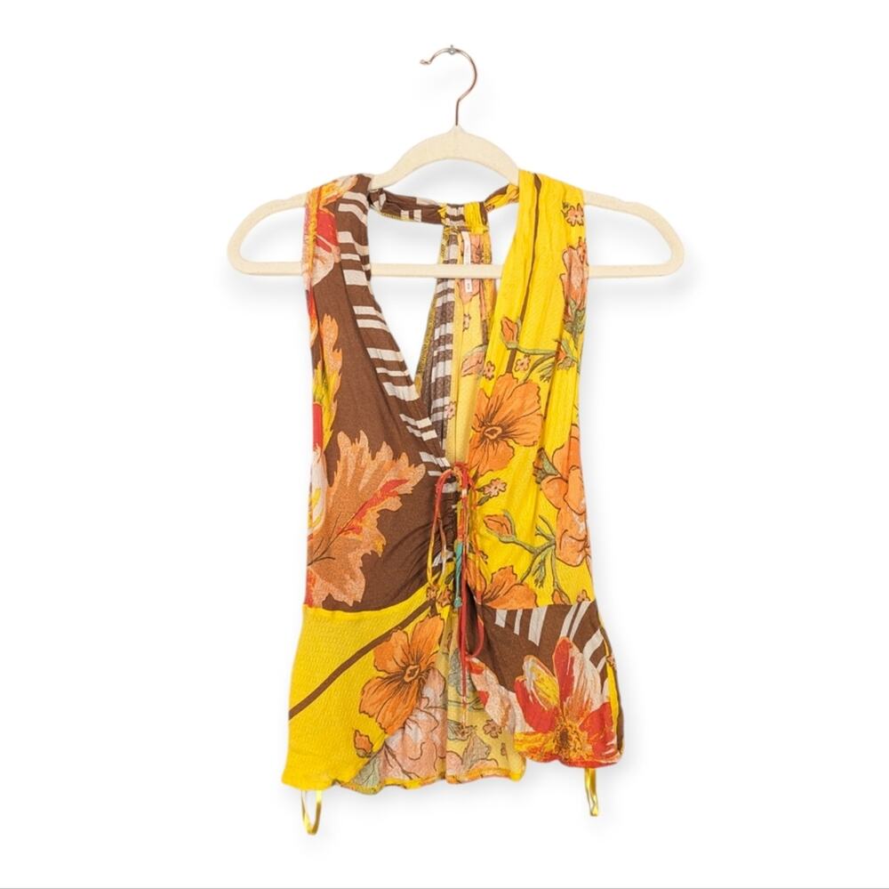 NWT Free People Hot Tropics Pattern Boho Tank Top